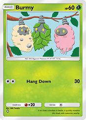 Burmy Crimson Blaze Card List