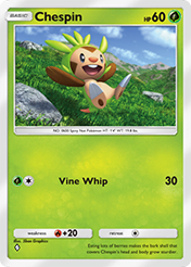 Chespin Fantastical Parade Card List