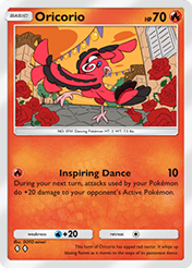 Oricorio Fantastical Parade Card List