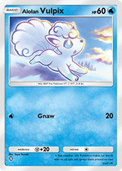 Alolan Vulpix Fantastical Parade Card List