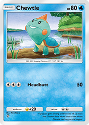 Chewtle Fantastical Parade Card List