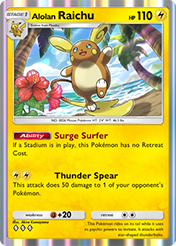 Alolan Raichu Fantastical Parade Card List