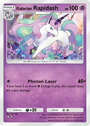 Galarian Rapidash Fantastical Parade Card List