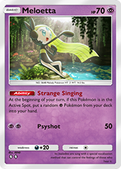 Meloetta Fantastical Parade Card List