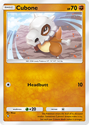 Cubone Fantastical Parade Card List