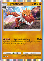 Tyrantrum Fantastical Parade Card List