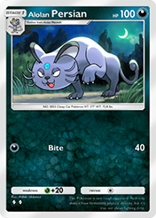 Alolan Persian Fantastical Parade Card List