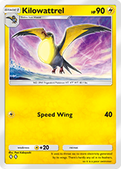 Kilowattrel Paldean Wonders Card List