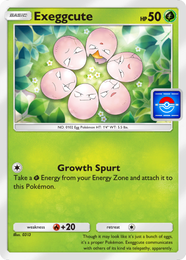 Exeggcute Promo A Card List