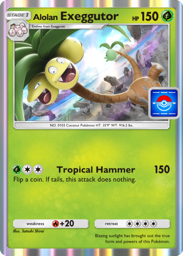 Alolan Exeggutor Promo A Card List