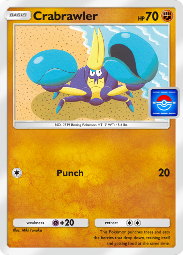Crabrawler Promo A Card List