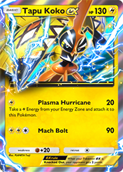 Tapu Koko EX Promo A Card List