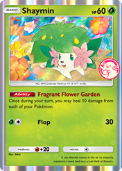 Shaymin Promo A Card List