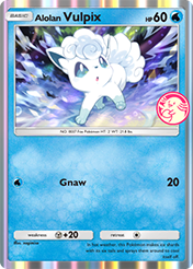 Alolan Vulpix Promo B Card List