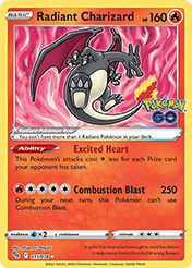 Card image - Radiant Charizard - 11 from Pokemon Go