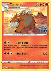 Camerupt Pokemon Go Card List