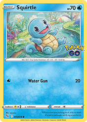 Squirtle Pokemon Go Card List