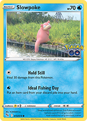 Slowpoke Pokemon Go Card List