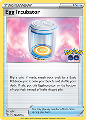 Egg Incubator Pokemon Go Pokemon Card