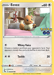 Card image - Eevee - 54 from Pokemon Go