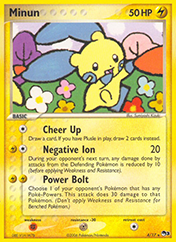 Minun POP Series 3 Pokemon Card