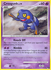 Croagunk POP Series 9 Pokemon Card