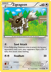 Zigzagoon Primal Clash Pokemon Card