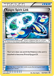 Kyogre Spirit Link Primal Clash Pokemon Card