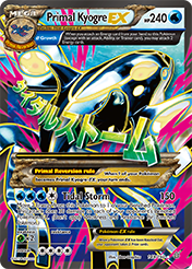 Primal Kyogre-EX Primal Clash Pokemon Card