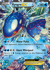 Kyogre-EX Primal Clash Pokemon Card