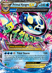 Primal Kyogre-EX Primal Clash Pokemon Card
