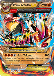 Primal Groudon-EX Primal Clash Pokemon Card