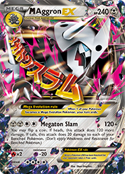 M Aggron-EX Primal Clash Pokemon Card