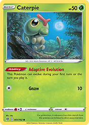 Caterpie Rebel Clash Card List