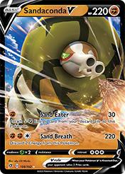 Sandaconda V Rebel Clash Pokemon Card