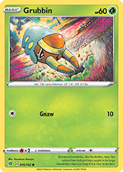 Grubbin Rebel Clash Pokemon Card