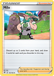 Milo Rebel Clash Pokemon Card