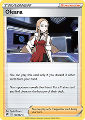 Oleana Rebel Clash Pokemon Card