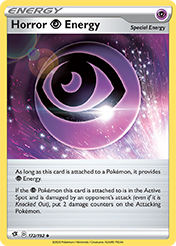 Horror Psychic Energy Rebel Clash Pokemon Card