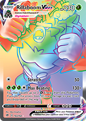 Rillaboom VMAX Rebel Clash Pokemon Card