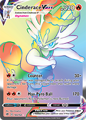 Cinderace VMAX Rebel Clash Pokemon Card