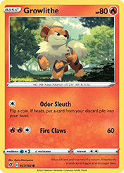 Growlithe Rebel Clash Pokemon Card