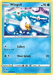 Wingull Rebel Clash Pokemon Card