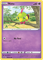 Natu Rebel Clash Pokemon Card