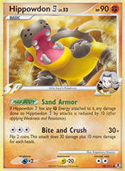 Hippowdon 4 Rising Rivals Pokemon Card