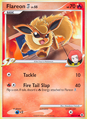 Flareon 4 Rising Rivals Pokemon Card