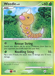 Weedle Rising Rivals Pokemon Card