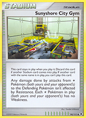 Sunyshore City Gym Rising Rivals Pokemon Card