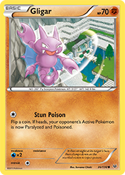 Gligar Roaring Skies Pokemon Card