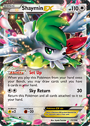 Shaymin-EX Roaring Skies Pokemon Card